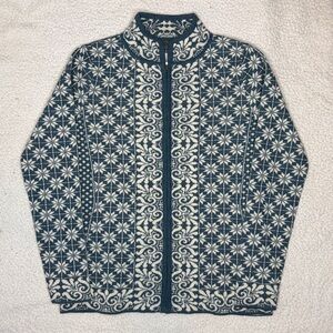 Classic Alpaca Norwegian Alpaca Cardigan: Size Small